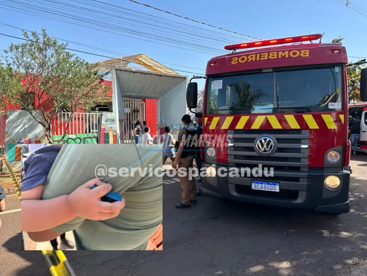 SUSTO - Princípio de incêndio atinge creche em Sarandi