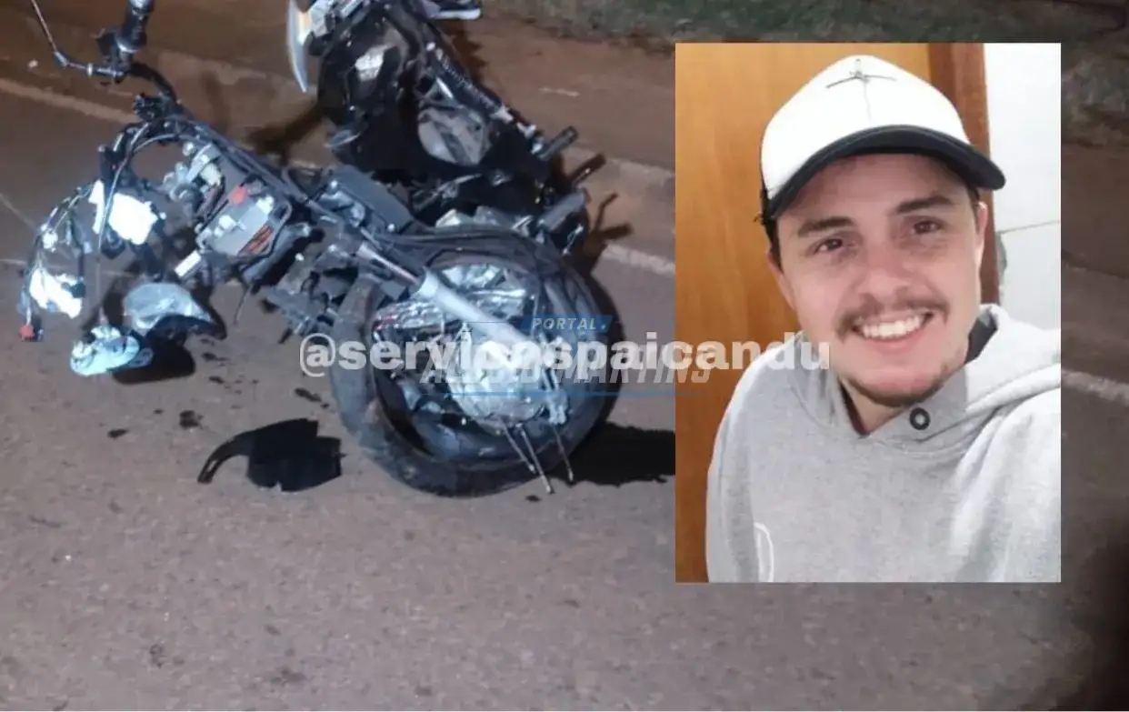 Motociclista morre após colisão frontal em Sarandi