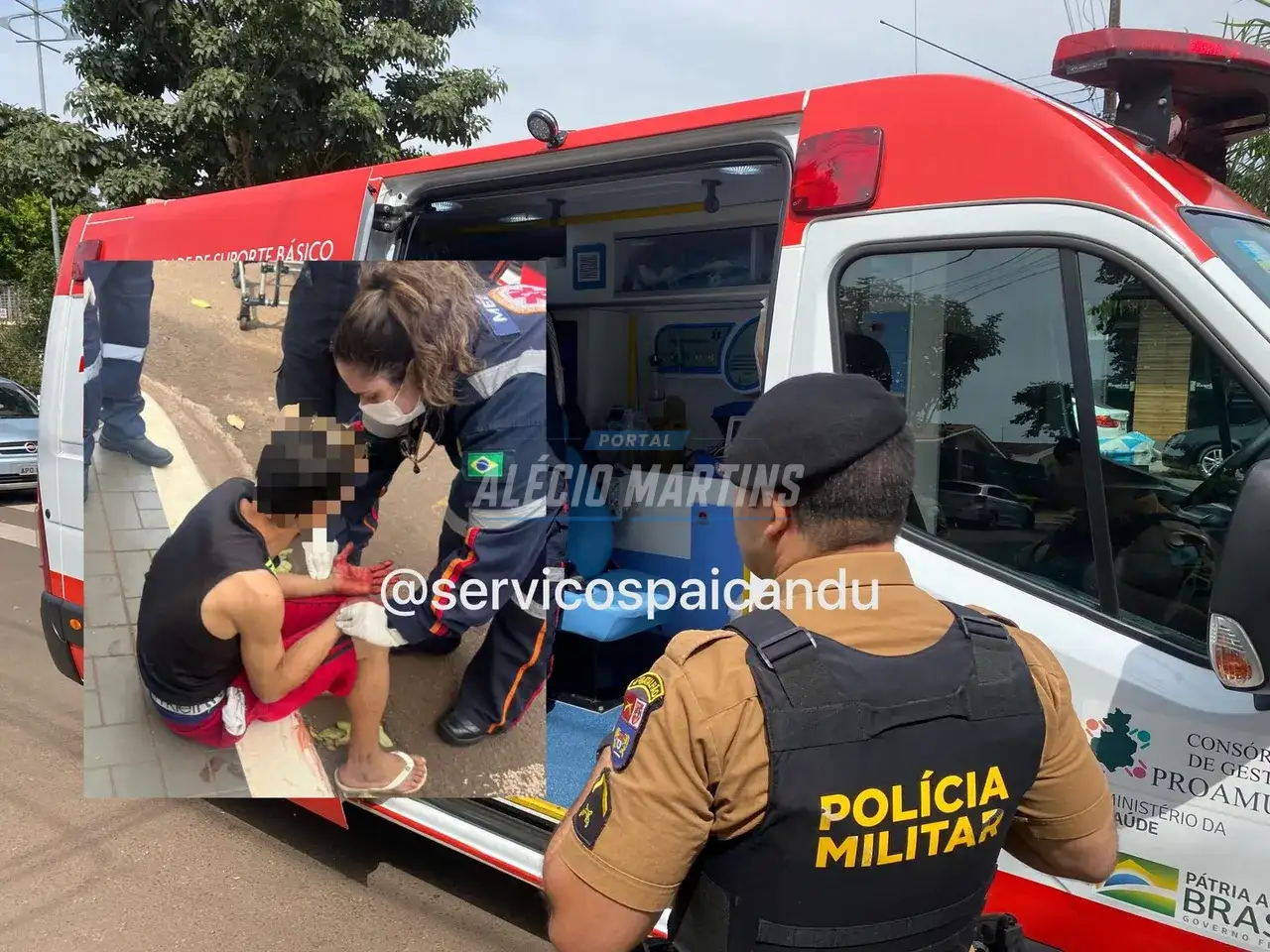 Tentativa de homicídio - Homem é esfaqueado após briga no Jardim Bela Vista, em Paiçandu