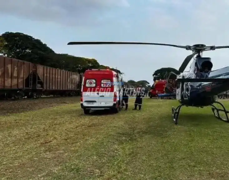 Homem com necessidades especiais sobrevive a atropelamento por Trem, na região