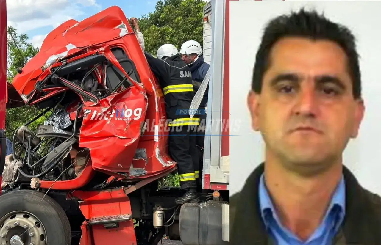 Caminhoneiro morre após colisão traseira na rodovia em Marialva