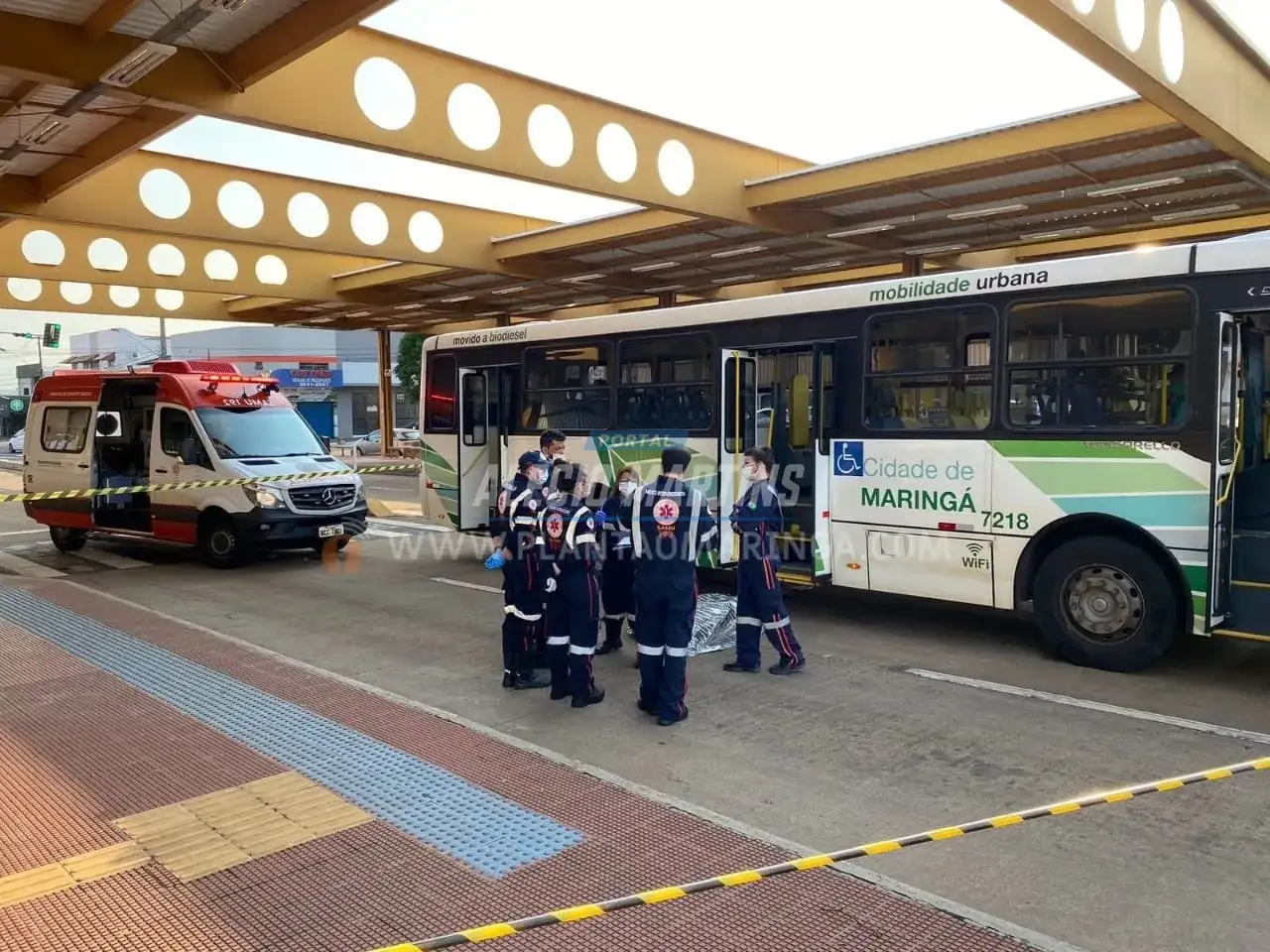 Homem morre após ser atropelado por ônibus da TCCC em Maringá