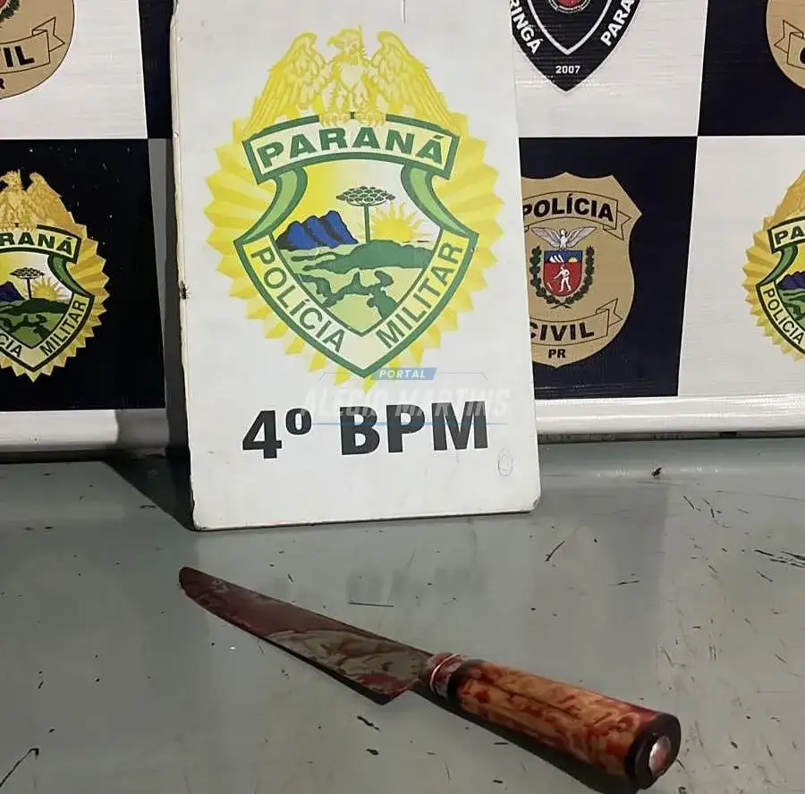 Ao se defender de agressões mulher esfaqueia o marido em Paiçandu