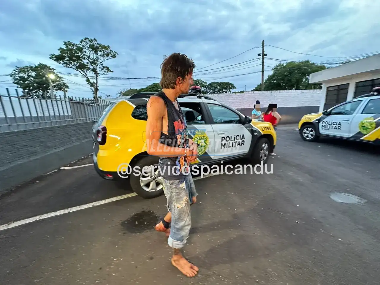 Ladrão é agredido por populares ao tentar furtar casa em Maringá