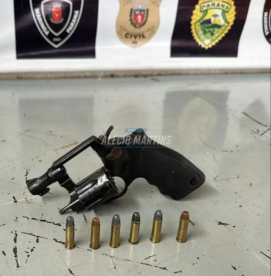 Jogando baralho e armado - Polícia militar apreende arma de fogo que estava com homem em bar de Paiçandu