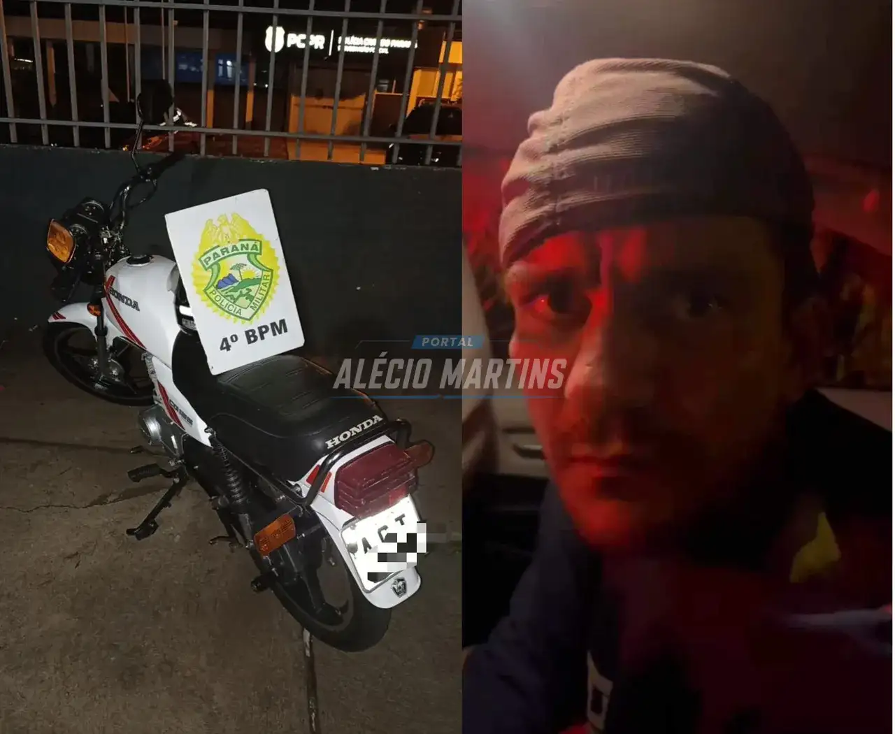 Com ajuda de populares e da própria vítima, ladrão é preso e moto é recuperada em Paiçandu