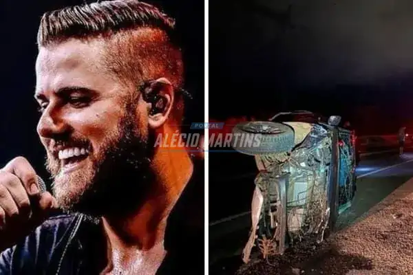 Cantor sertanejo Zé Neto sofre grave acidente de carro em Minas Gerais