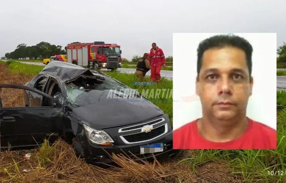 Motorista morre em capotamento de veículo na rodovia entre Paiçandu e Água Boa