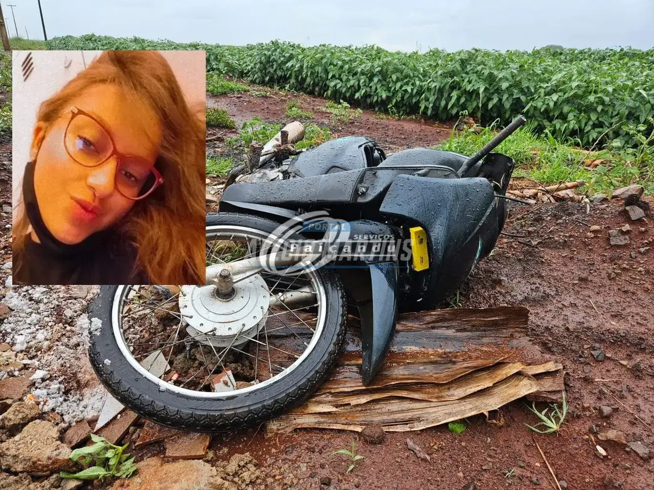Jovem morre em acidente no dia de Natal em Sarandi. Ela estava a caminho do cemitério para visitar o túmulo da filha