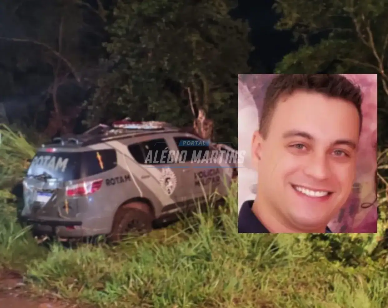 Policial da ROTAM morre após viatura capotar na região de Londrina. Outros dois PMs ficaram feridos