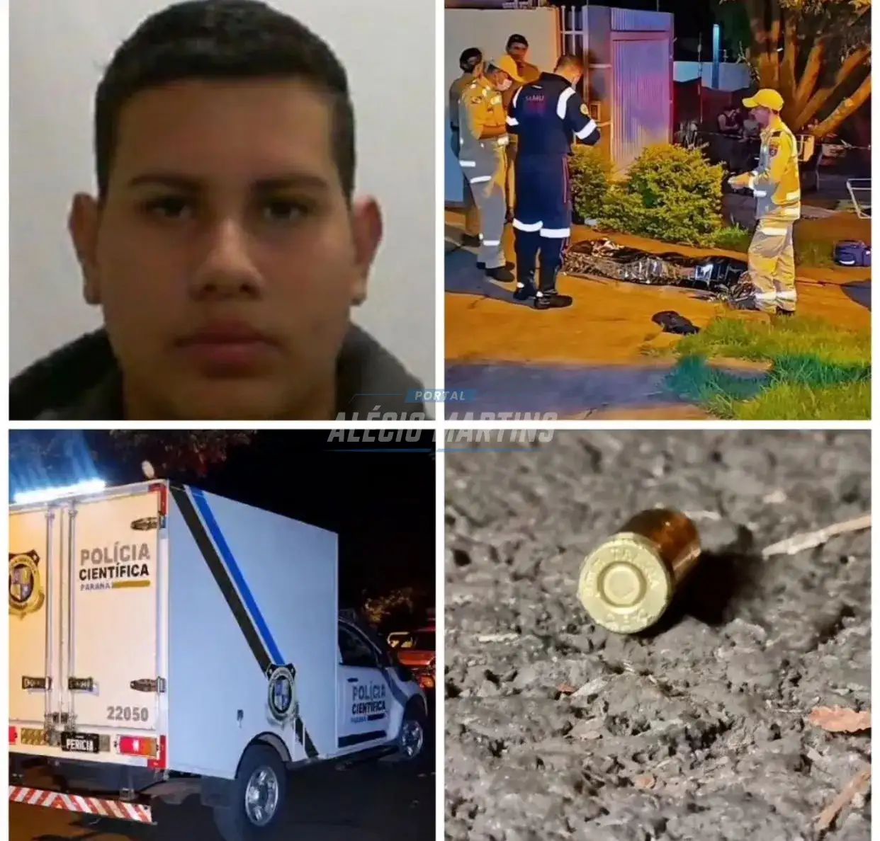 Atentado a tiros deixa um jovem morto e três pessoas feridas em Maringá