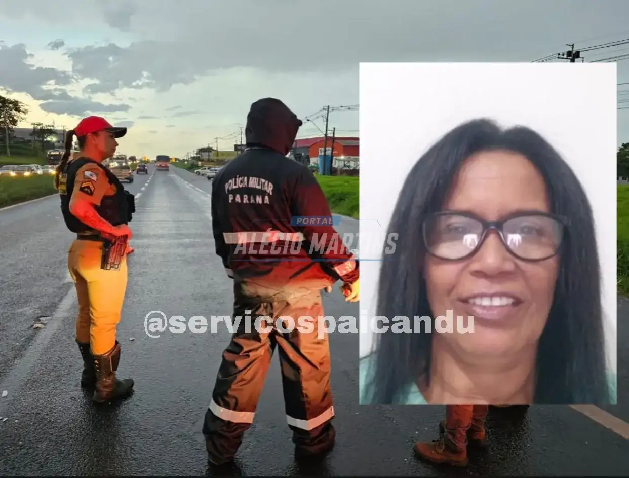Moradora de Paiçandu que retornava do trabalho morre atropelada na rodovia em Maringá