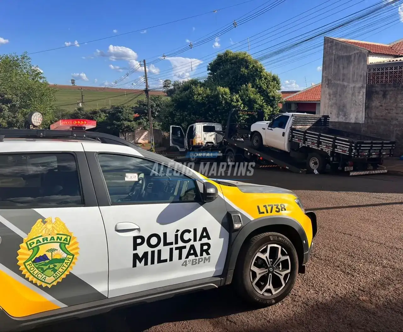Caminhonete roubada em Maringá é recuperada pela PM de Paiçandu
