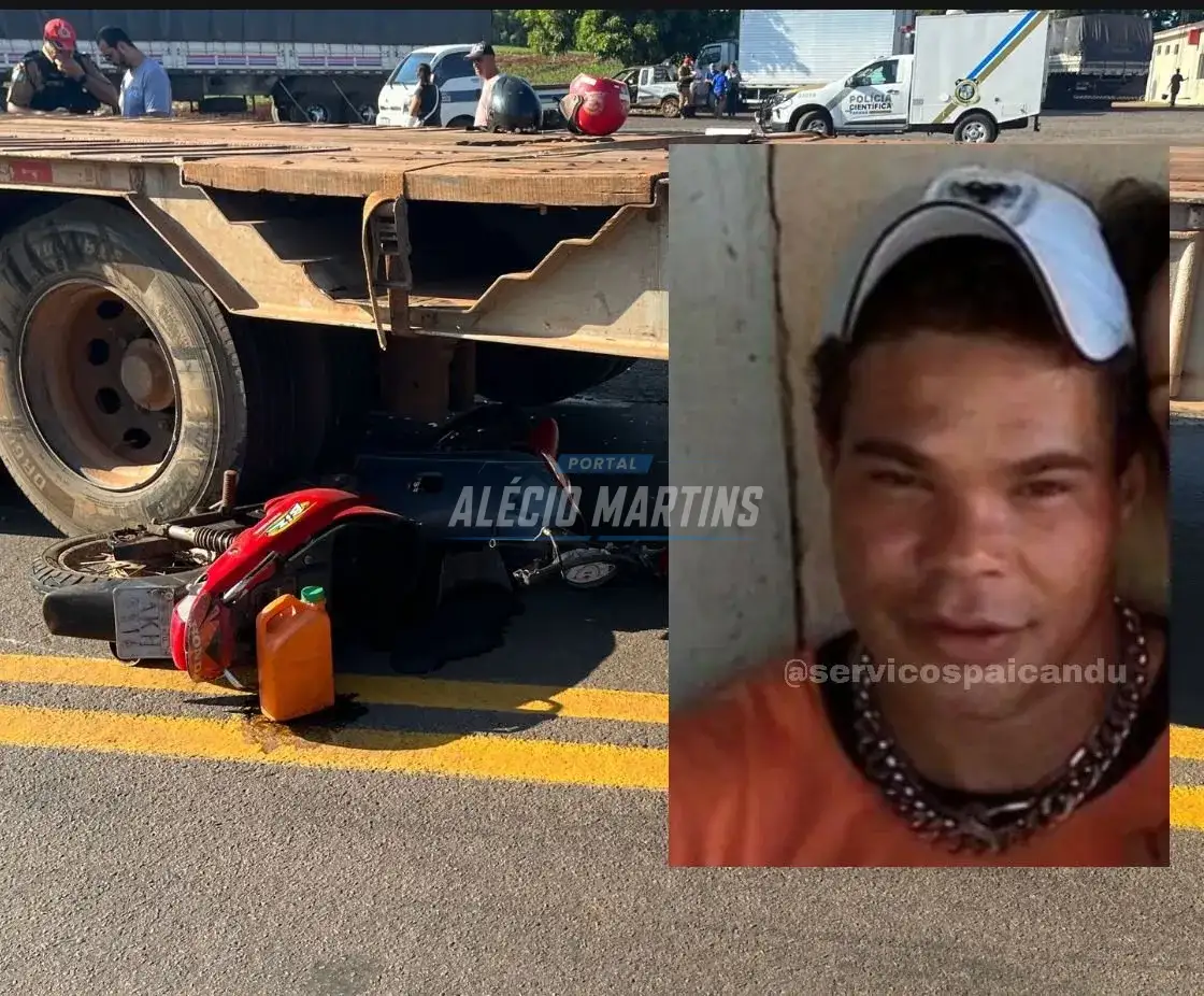 Motociclista morre após colisão com carreta na rodovia entre Doutor Camargo e o Rio Ivaí