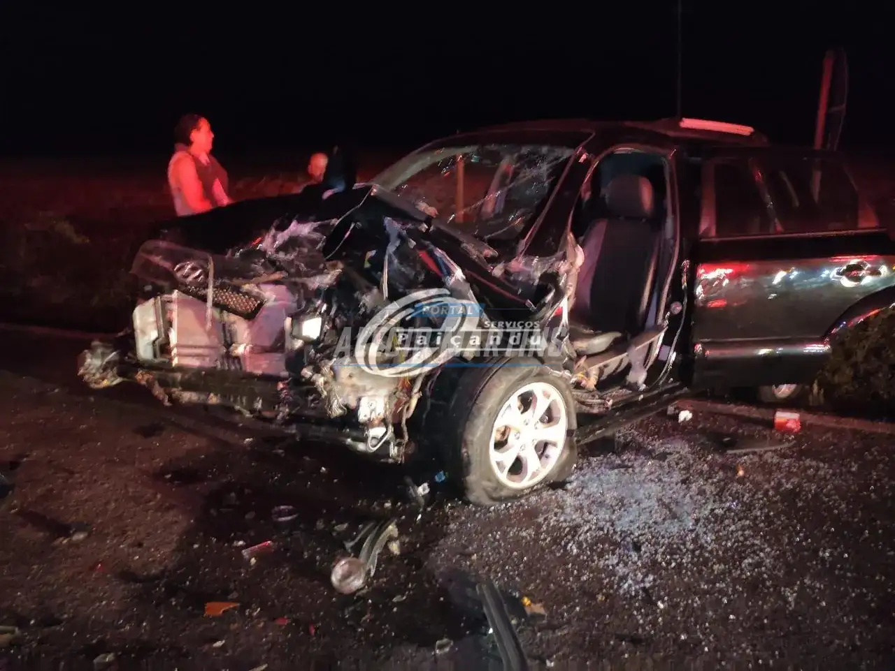 Colisão frontal deixa quatro pessoas feridas na rodovia PR-323