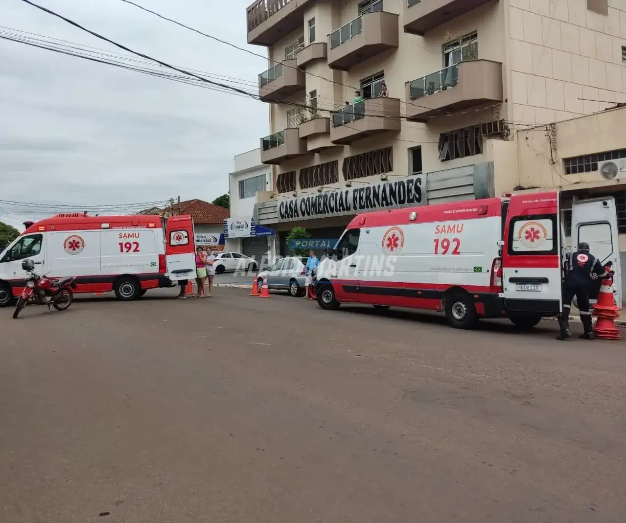 Acidente no centro de Paiçandu deixa dois motociclistas feridos
