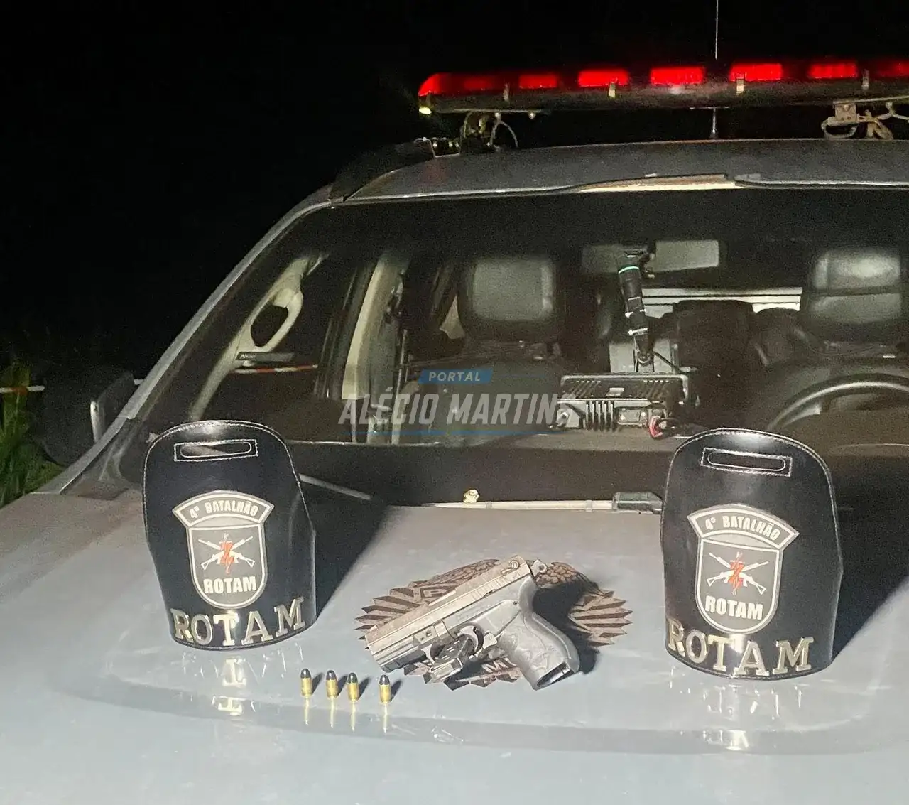 Indivíduo com camionetes furtadas morre em confronto com a ROTAM de Paiçandu