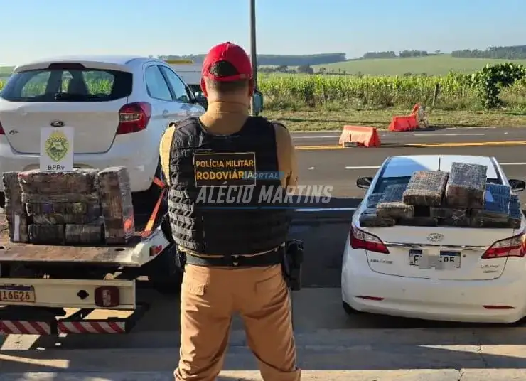 Mais de 200kg de maconha é apreendida pela PRE na PR-323