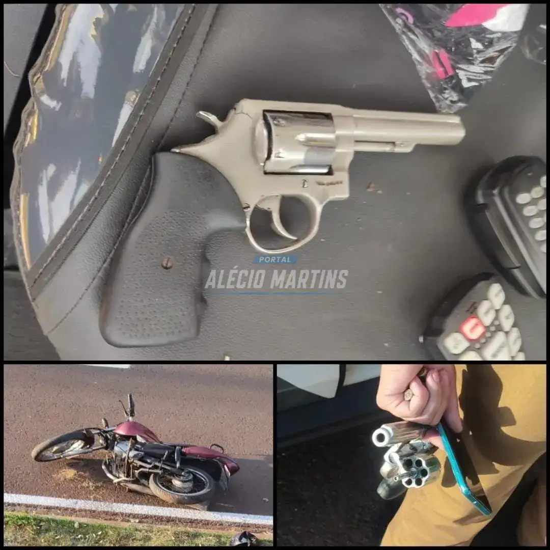 Homem com tornozeleira eletrônica dispara contra viatura policial durante perseguição e é preso em Maringá