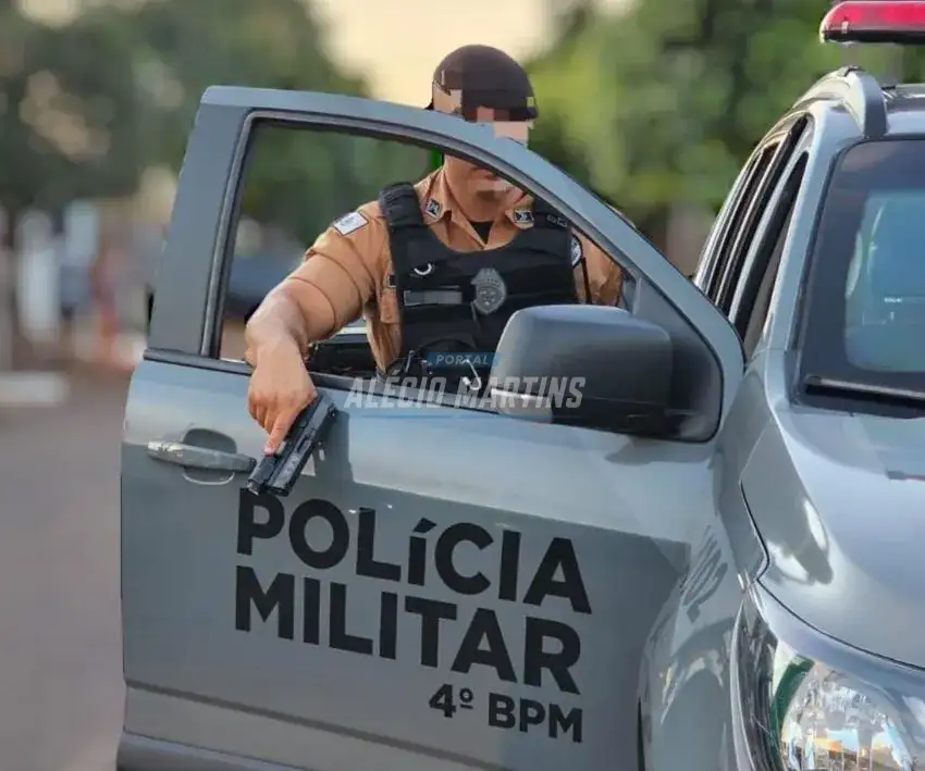 Traficante é baleado ao tentar pegar arma de policial da Rotam, em Maringá