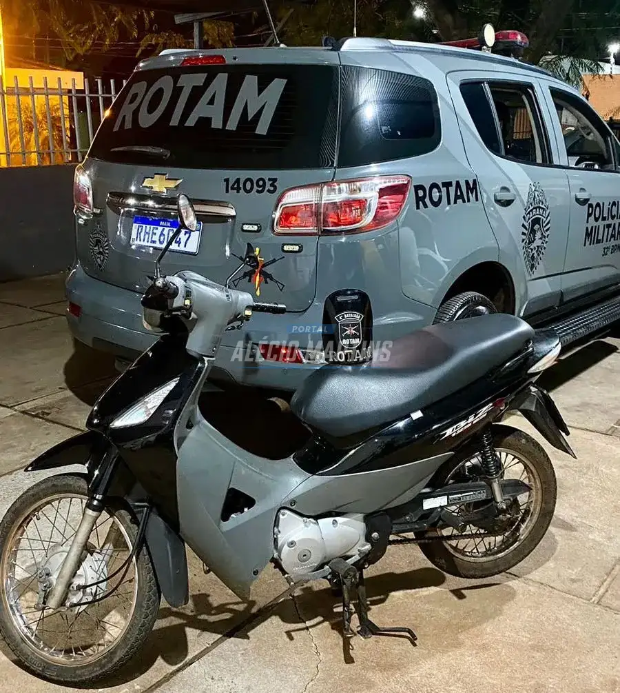 ROTAM recupera moto que foi furtada de pátio de empresa em Paiçandu