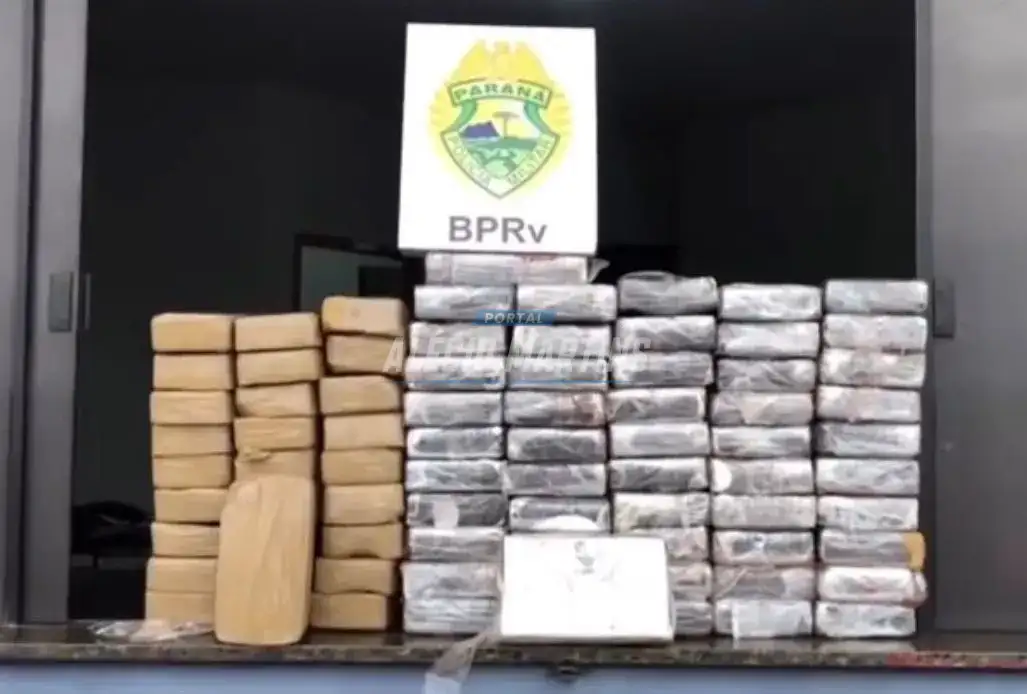 Carregamento com drogas avaliadas em quase R$ 5 milhões é apreendido na PR-323