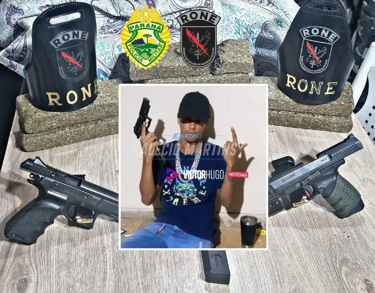 Jovem que ostentava armas morre em confronto com a RONE em Sarandi