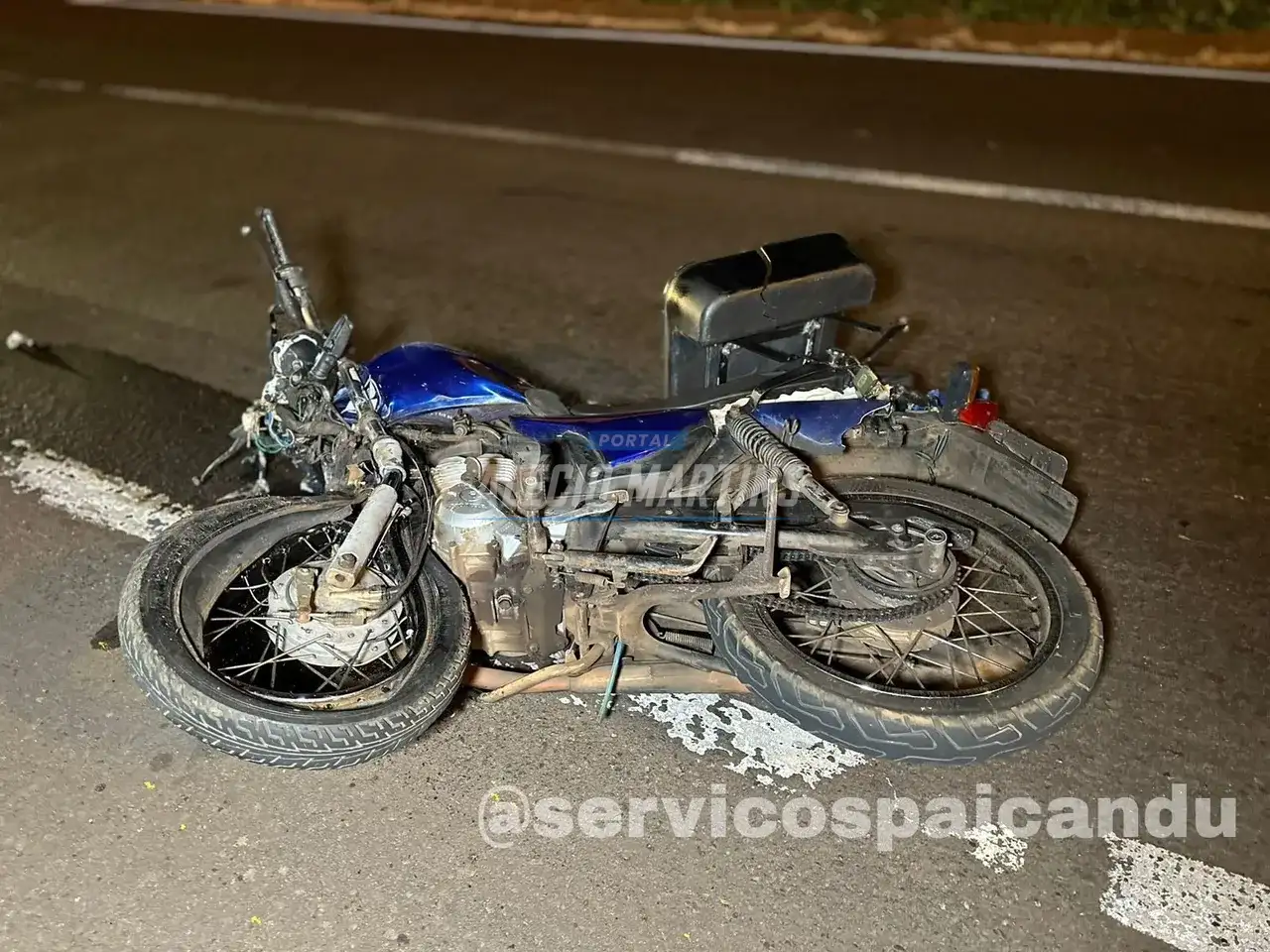Motociclista na contramão morre após colisão frontal com carro na Av. Colombo