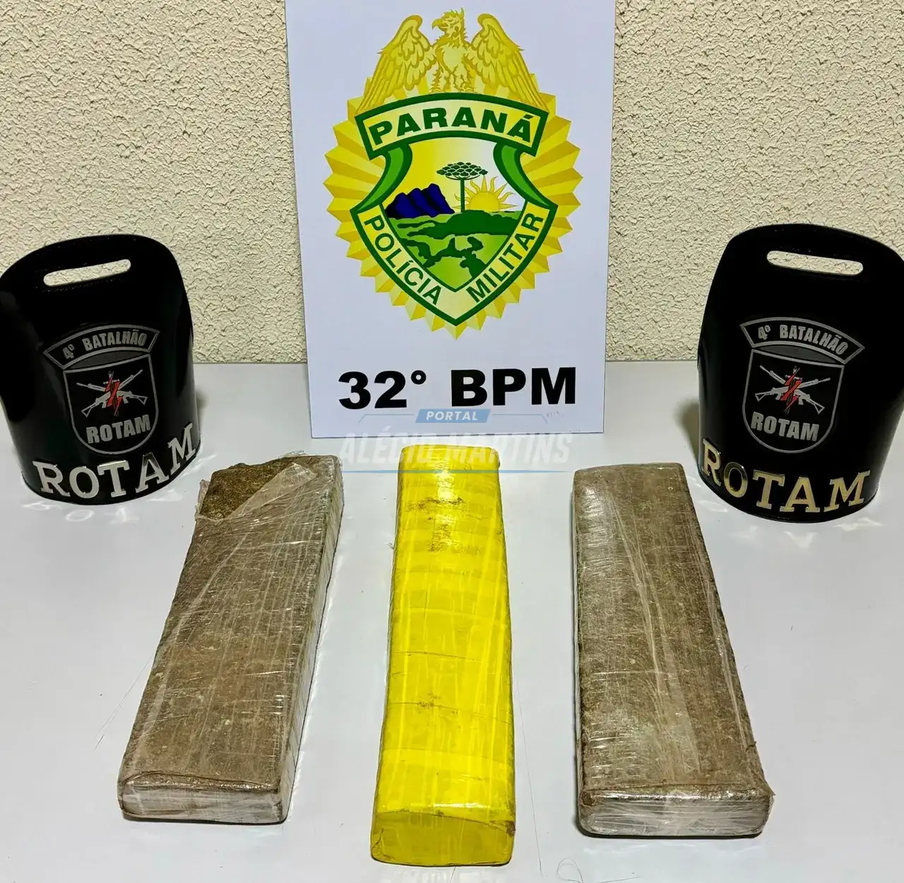 ROTAM da 2ª CIA apreende mais de 3kgs de maconha em Mandaguaçu