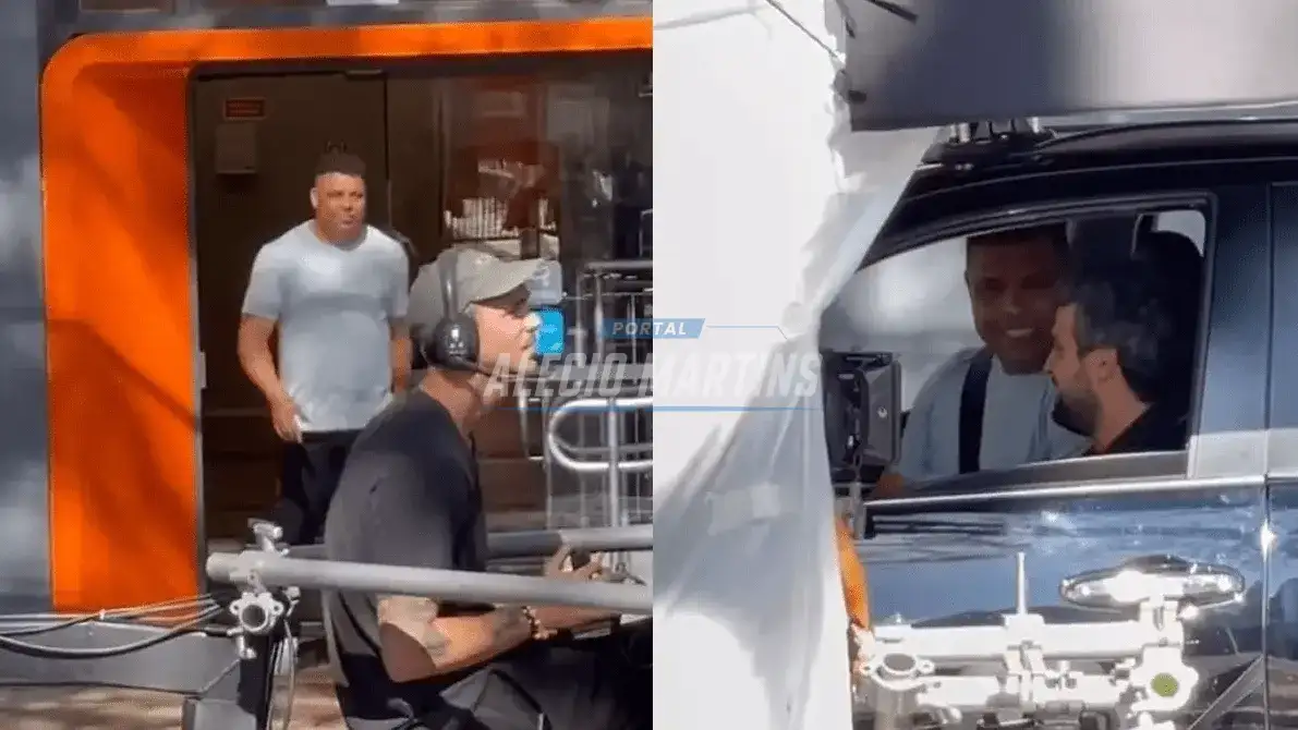 Ronaldo fenômeno é flagrado gravando comercial em Maringá