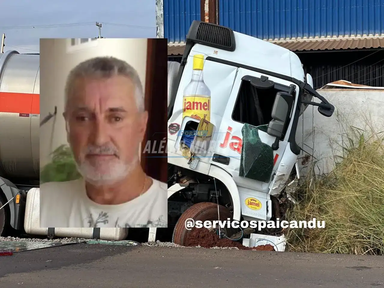 Identificado motorista que morreu ontem após colisão entre caminhões na PR-317