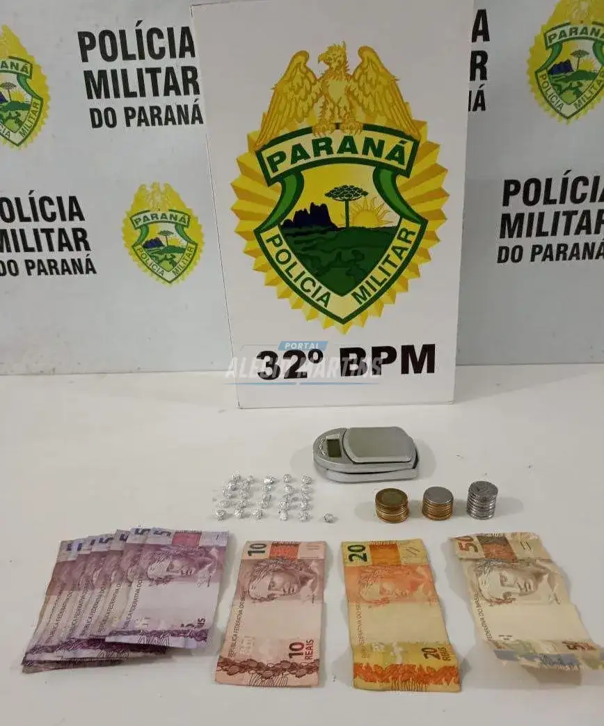 Polícia militar realiza prisão de dois jovens com pedras de crack em Paiçandu