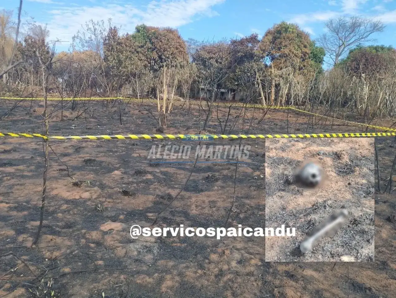 Ossada humana é encontrada em local onde foi foco de incêndio em Cianorte