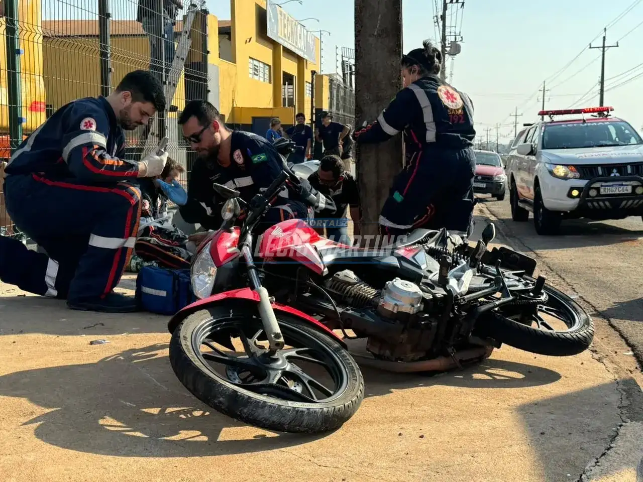 Motociclista é entubado após acidente grave na marginal da rodovia em Paiçandu