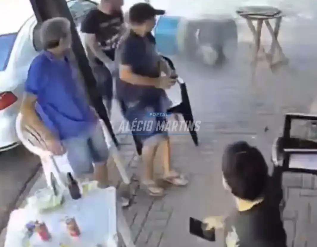 Olha o perigo - Churrasqueira de tambor explode durante churrasco de família