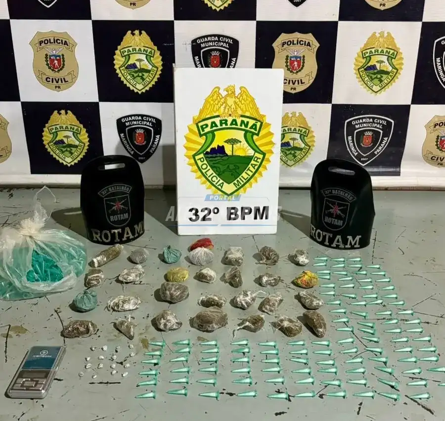 ROTAM apreende adolescente por tráfico de drogas e com moto furtada em Paiçandu