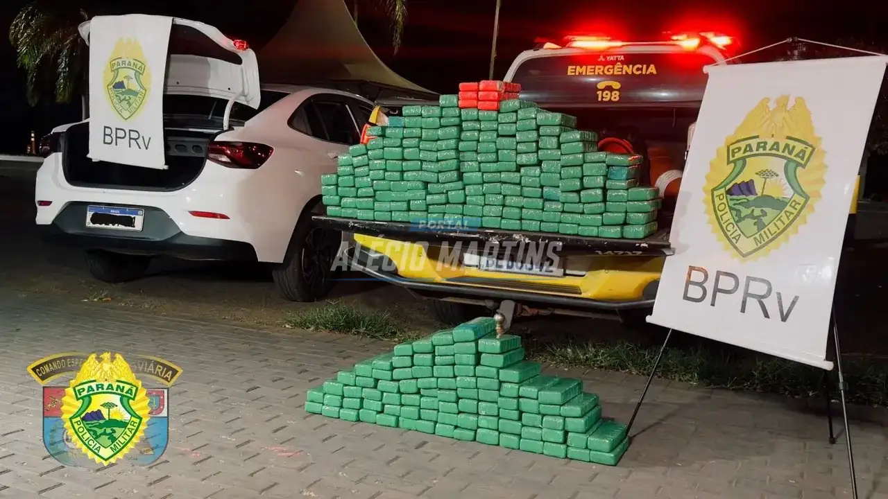 Apreensão de mais de 130kg de maconha em abordagem no posto rodoviário de Floresta