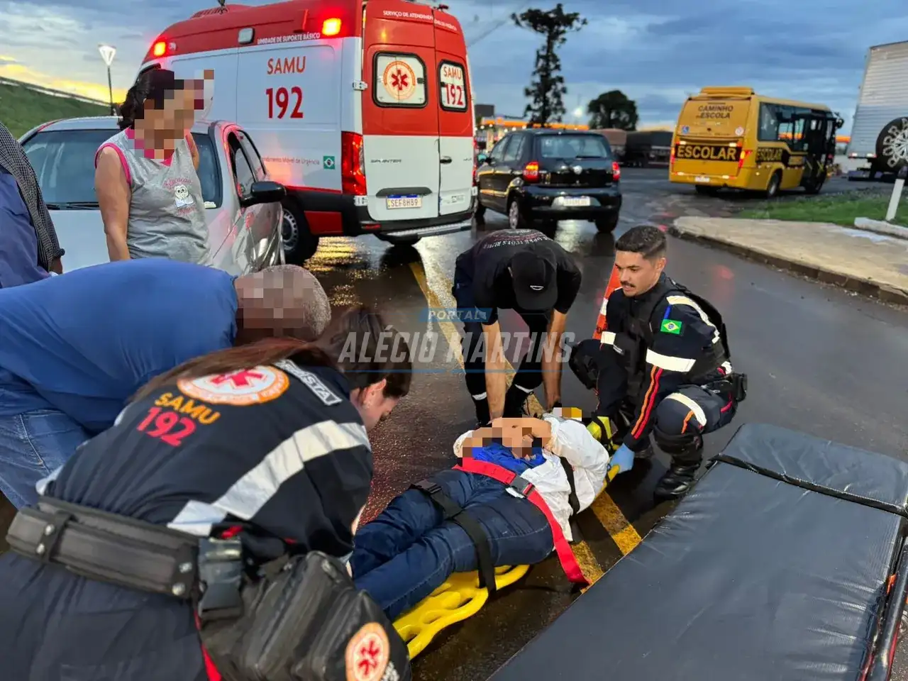 Idosa é atropelada em cruzamento perigoso em Paiçandu; motociclista fugiu do local