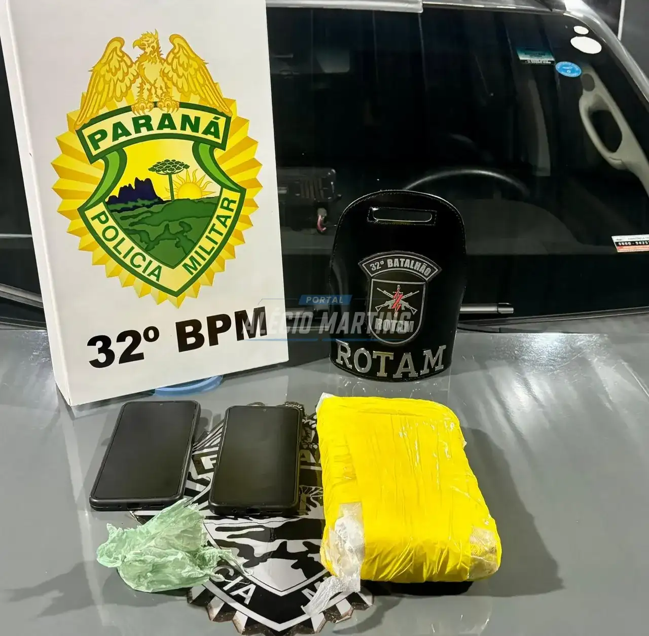 ROTAM apreende 1 kg de cocaína em abordagem na PR-323, em Paiçandu