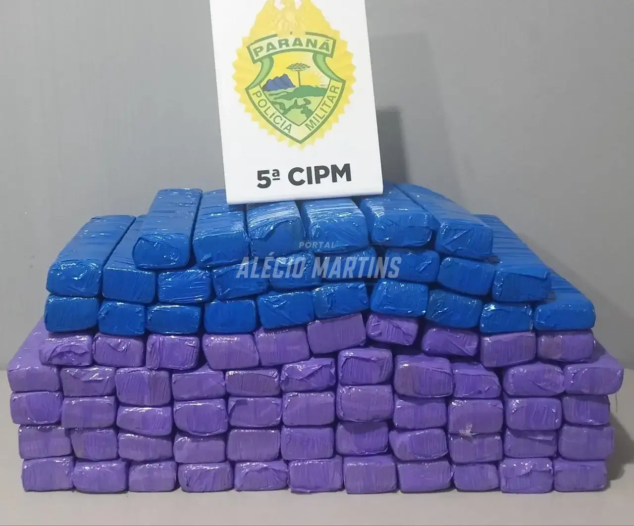 Mais de 50 kg de maconha são apreendidos em ônibus de linha que trafegava na PR-323