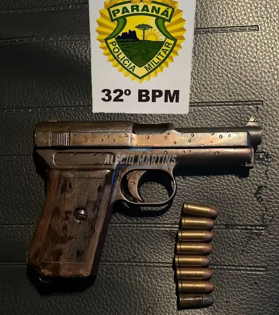 Polícia militar apreende arma de fogo após homem ser socorrido pelo SAMU em Paiçandu