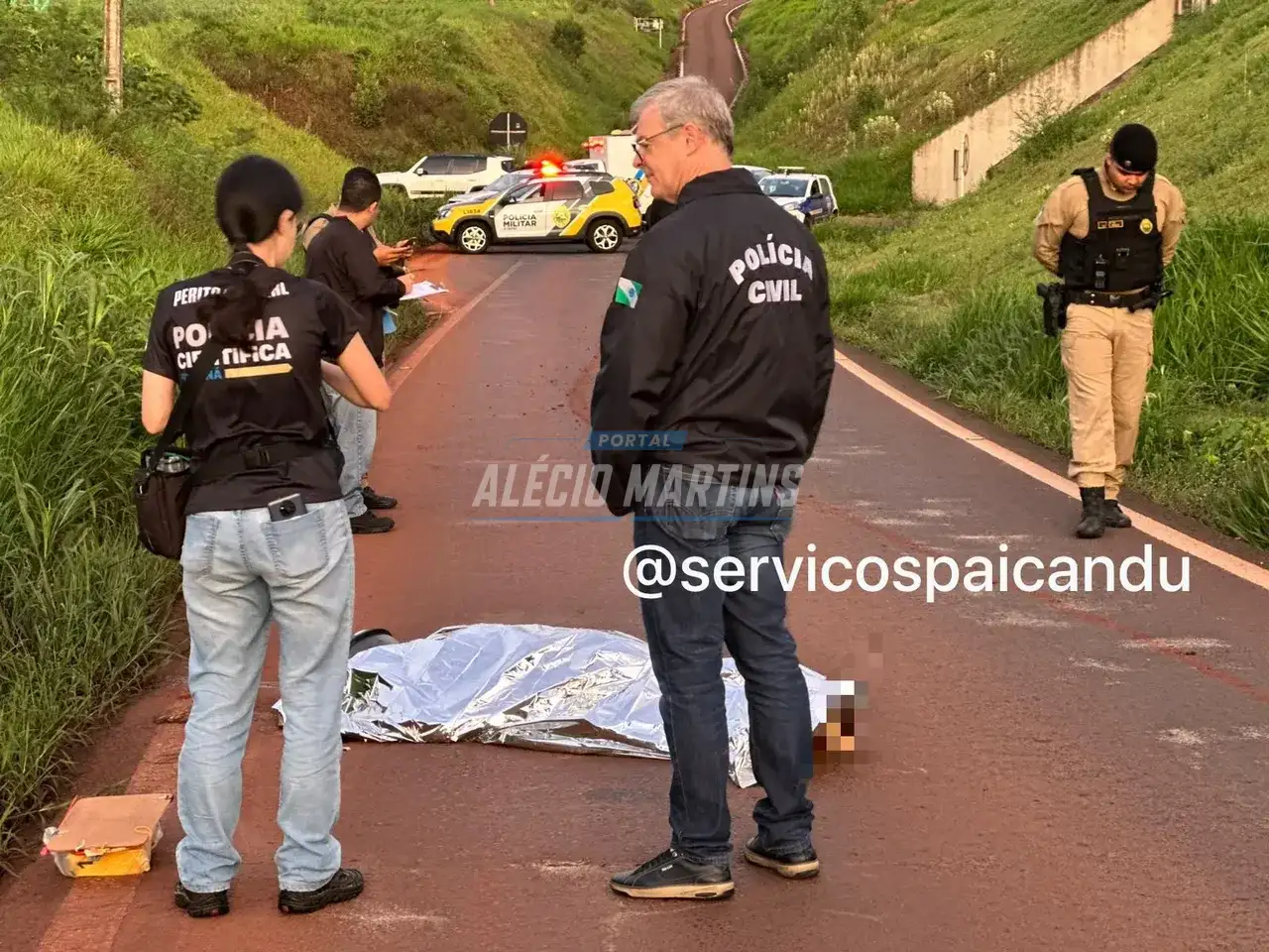 Homem é encontrado morto com tiro na cabeça na rodovia entre Maringá e Iguatemi