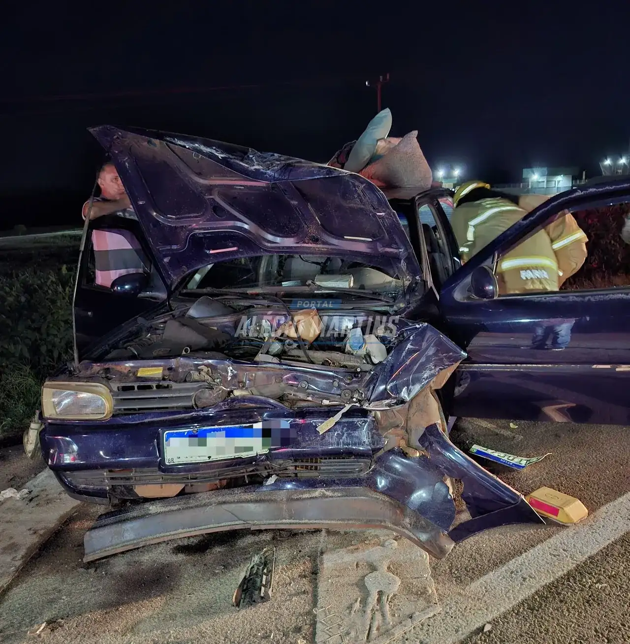 Motorista ao cruzar a rodovia provoca acidente e deixa gestante e criança feridas na PR-323