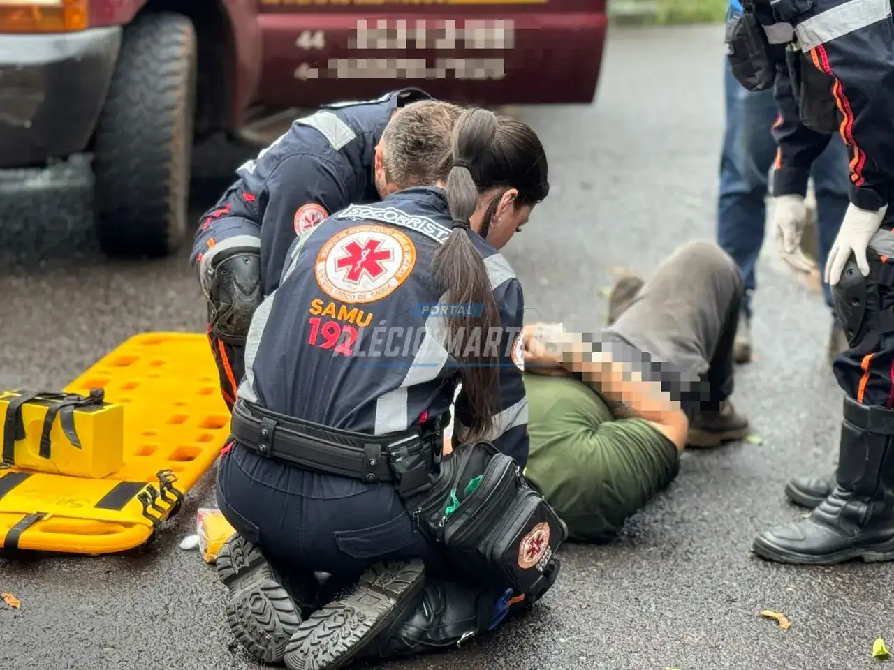 Motociclista fica ferido em acidente no Jardim Monte Cristo