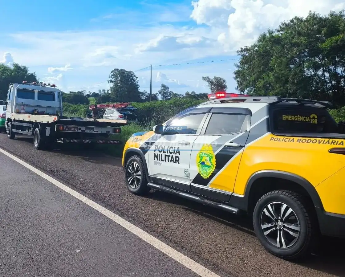 Motorista é detido por embriaguez após a acidente na PR-323