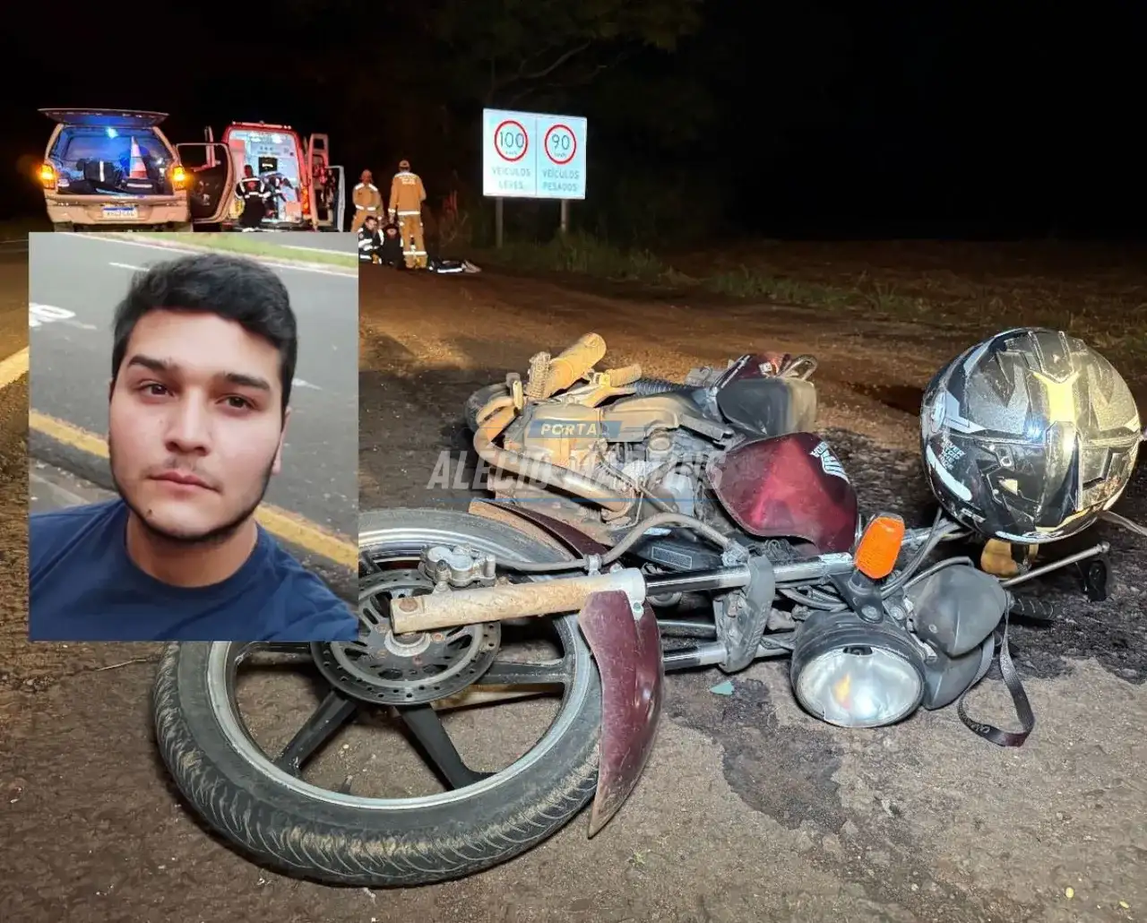 Motociclista morre em acidente na PR-323 entre Água Boa e Doutor Camargo
