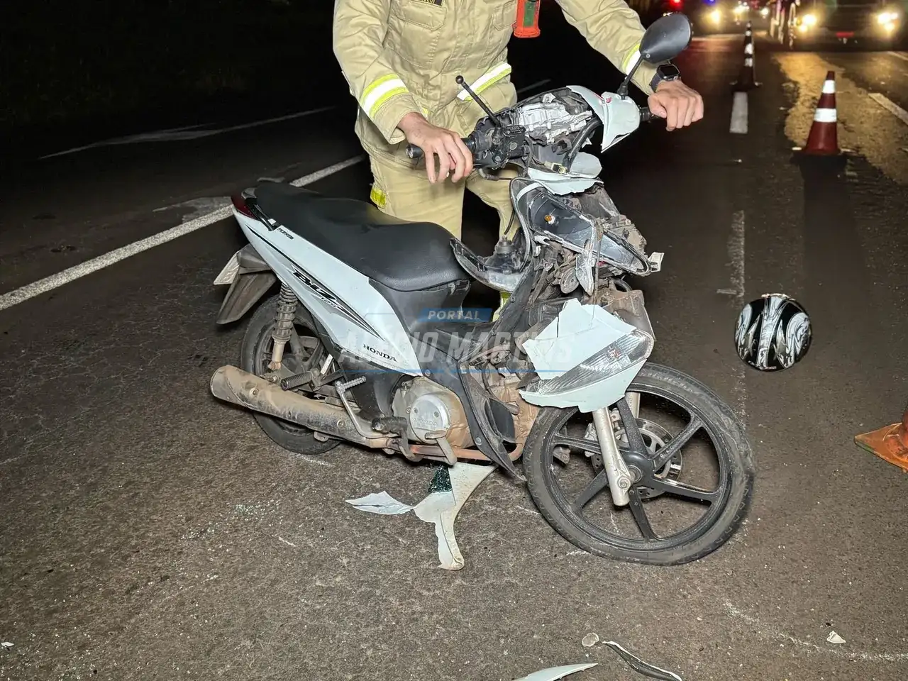 Motorista da marcha ré em veículo na rodovia entre Paiçandu e Maringá e provoca acidente grave com motociclista