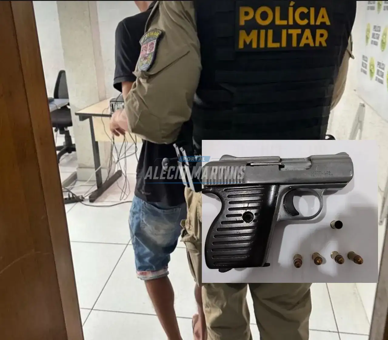 Homem com deficiência visual e auditiva é preso após efetuar disparos de arma de fogo em via pública em Paiçandu