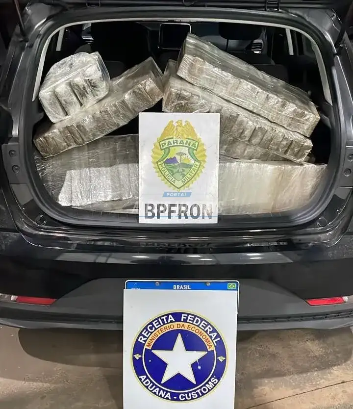 BPFRON e Receita Federal apreendem mais de 130 kg de drogas na PR-323