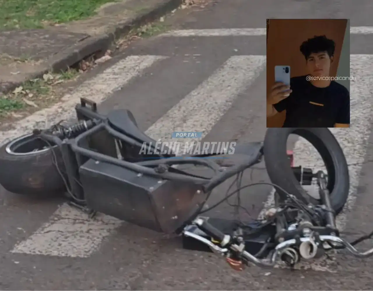 Morre no hospital jovem de 18 anos após grave acidente com moto elétrica em Maringá